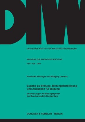 Zugang zu Bildung, Bildungsbeteiligung und Ausgaben für Bildu...