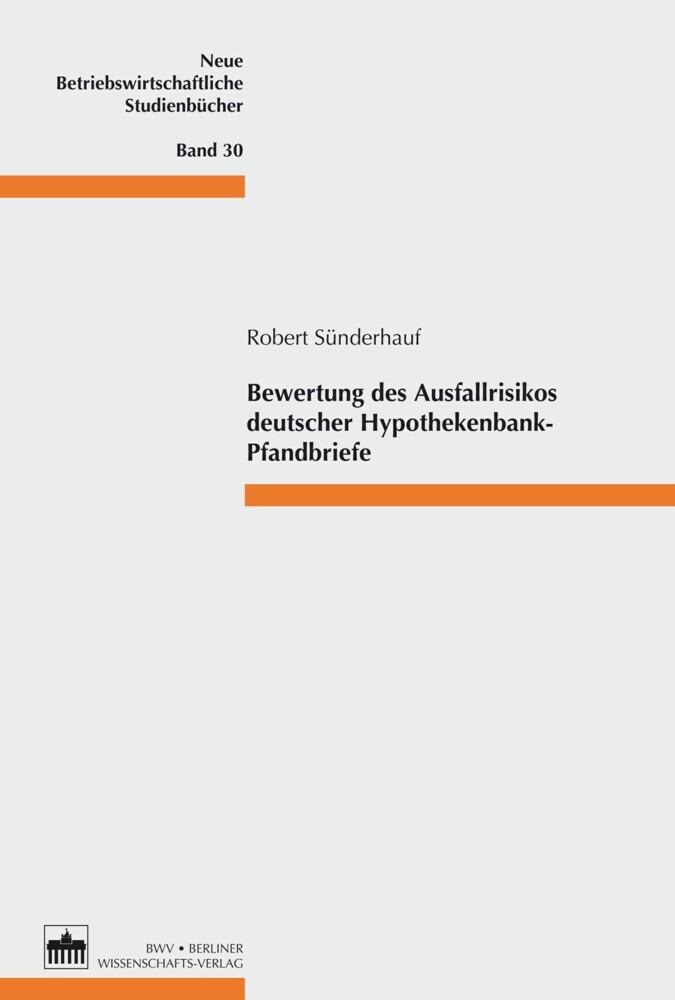 Bewertung des Ausfallrisikos deutscher Hypothekenbank-Pfandbriefe main product photo