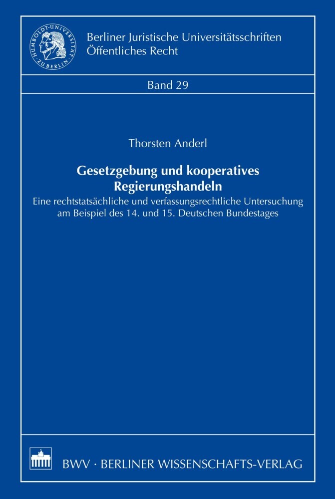 Gesetzgebung und kooperatives Regierungshandeln main product photo
