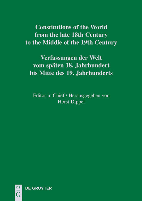 Croatian, Slovenian and Czech Constitutional Documents 1818-1849 main product photo