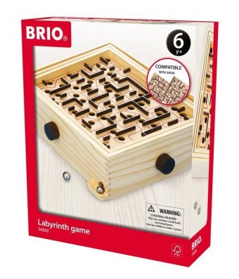 BRIO 34000 Labyrinth - Der schwedische Geschicklichkeits-Klassiker - Für Kinder ab 6 Jahren