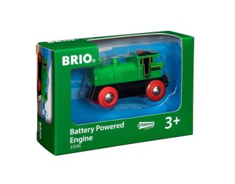 BRIO World 33595 Speedy Green Batterielok - Inklusive Scheinwerfer, kann vorwärts und rückwärts fahren - Geeignet für Kinder ab 3 Jahren