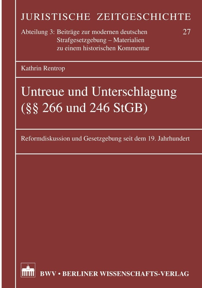 Untreue und Unterschlagung ( 266 und 246 StGB) main product photo