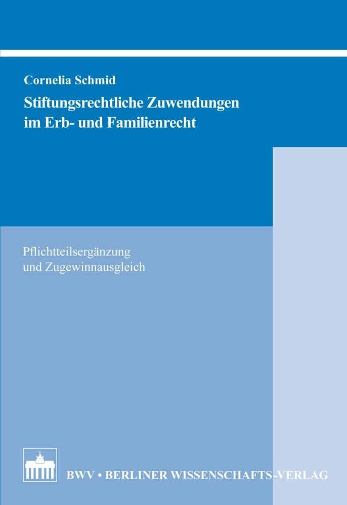Stiftungsrechtliche Zuwendungen im Erb- und Familienrecht main product photo