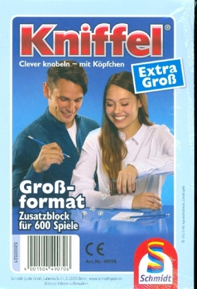 Kniffelblock A5 (Spiel-Zubehör), m.  Beilage