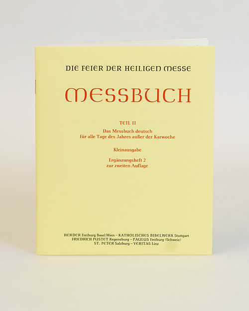 Die Feier der Heiligen Messe. Messbuch Teil II: main product photo