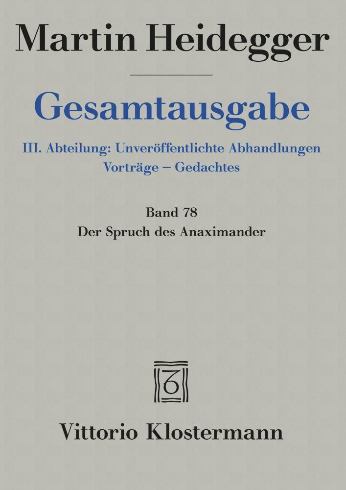 Der Spruch des Anaximander main product photo