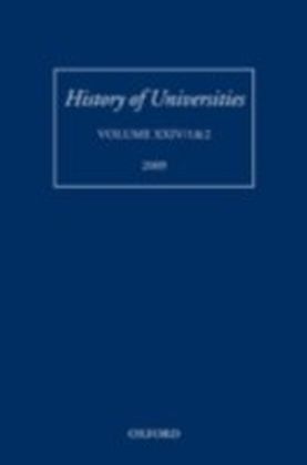 History of Universities:Volume XXIV/1&2