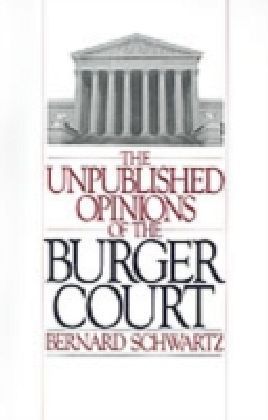 Unpublished Opinions of the Burger Court main product photo