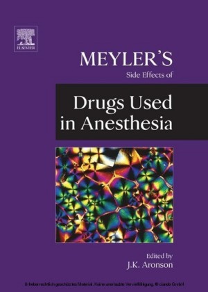 Meyler's Side Effects of Drugs Used in Anesthesia