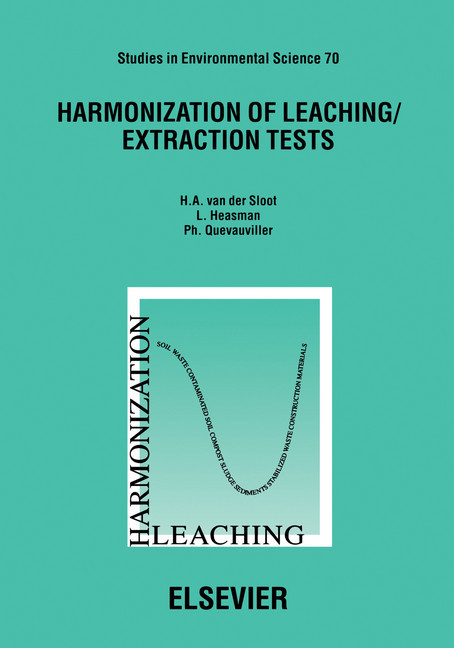 Harmonization of Leaching/Extraction Tests main product photo