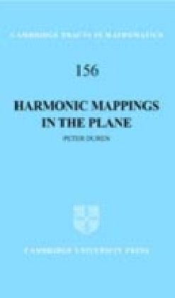 Harmonic Mappings in the Plane main product photo