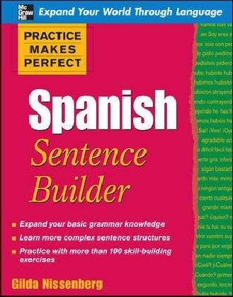Practice Makes Perfect Spanish Sentence Builder main product photo