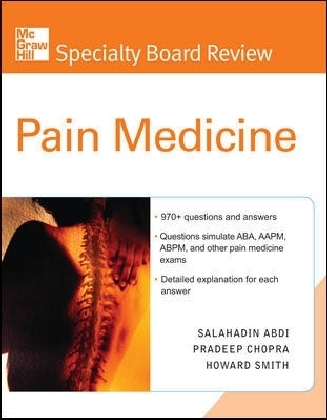 McGraw-Hill Specialty Board Review Pain Medicine main product photo