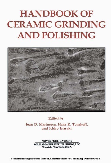 Handbook of Ceramics Grinding & Polishing main product photo
