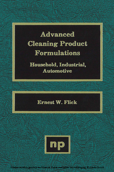 Advanced Cleaning Product Formulations, Vol. 1 main product photo
