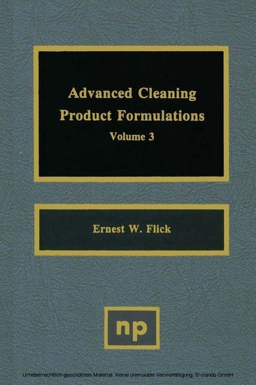 Advanced Cleaning Product Formulations, Vol. 3 main product photo