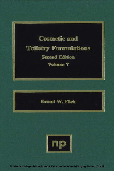 Cosmetic and Toiletry Formulations, Vol. 7 main product photo