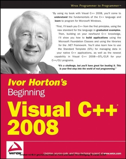 Ivor Horton's Beginning Visual C++ 2008, main product photo