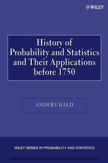 A History of Probability and Statistics and Their Applications before 1750 main product photo
