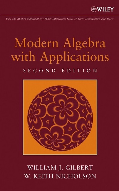 Modern Algebra with Applications, main product photo