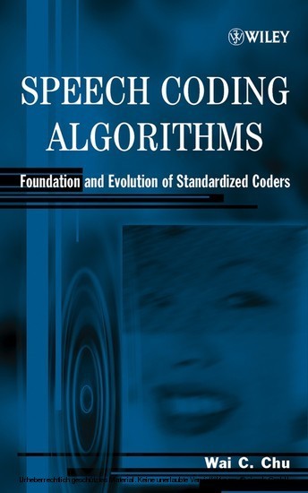 Speech Coding Algorithms main product photo