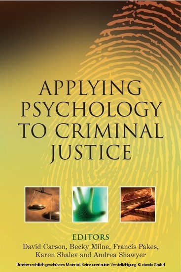 Applying Psychology to Criminal Justice main product photo
