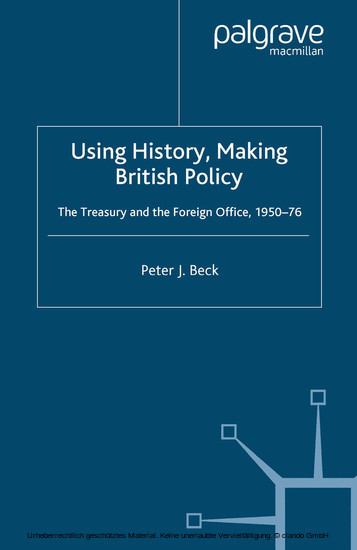 Using History, Making British Policy main product photo