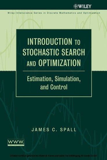 Introduction to Stochastic Search and Optimization main product photo