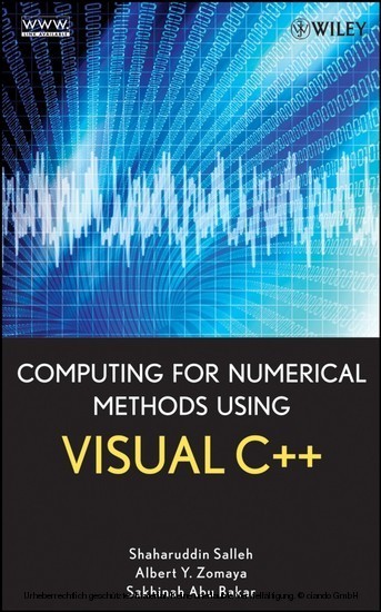 Computing for Numerical Methods Using Visual C++ main product photo