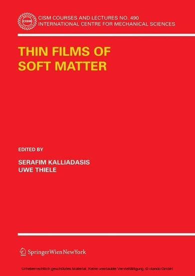 Thin Films of Soft Matter main product photo