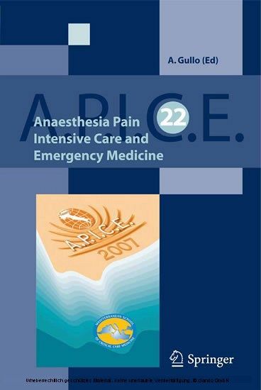Anaesthesia, Pain, Intensive Care and Emergency A.P.I.C.E. main product photo