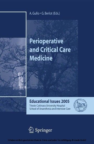 Perioperative and Critical Care Medicine main product photo