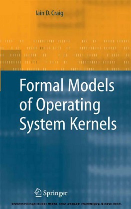 Formal Models of Operating System Kernels