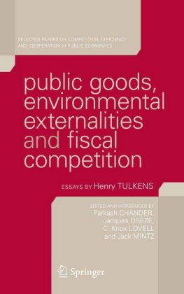Public Goods, Environmental Externalities and Fiscal Competition