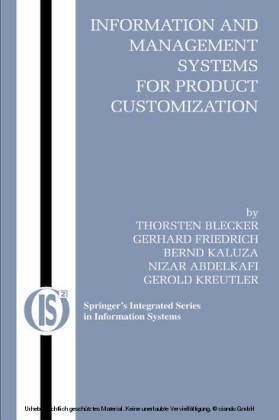 Information and Management Systems for Product Customization