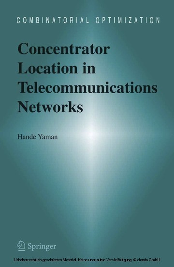 Concentrator Location in Telecommunications Networks main product photo