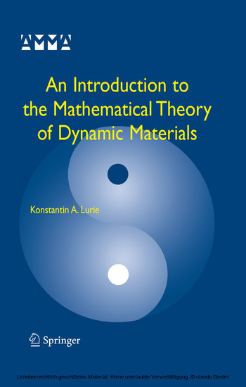 An Introduction to the Mathematical Theory of Dynamic Materials main product photo
