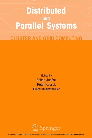 Distributed and Parallel Systems main product photo
