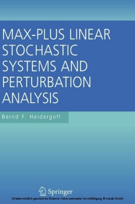 Max-Plus Linear Stochastic Systems and Perturbation Analysis