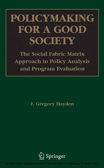 Policymaking for a Good Society main product photo
