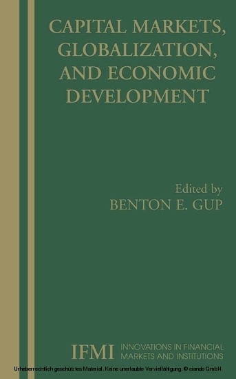Capital Markets, Globalization, and Economic Development main product photo