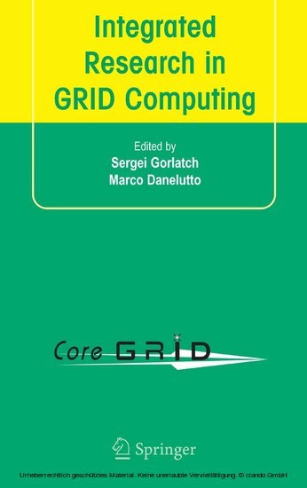 Integrated Research in GRID Computing main product photo