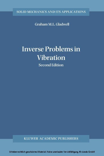 Inverse Problems in Vibration main product photo