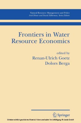 Frontiers in Water Resource Economics