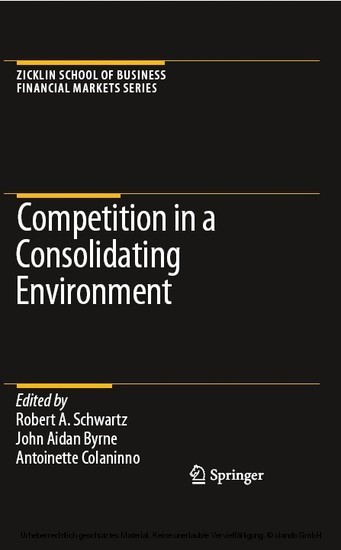 Competition in a Consolidating Environment main product photo