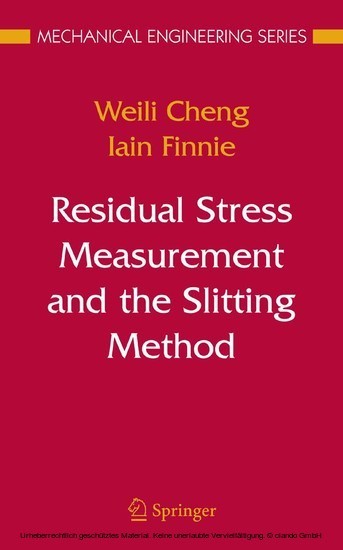 Residual Stress Measurement and the Slitting Method main product photo
