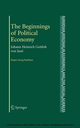 The Beginnings of Political Economy