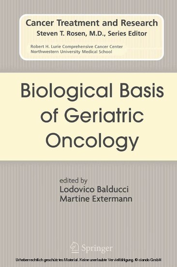 Biological Basis of Geriatric Oncology main product photo