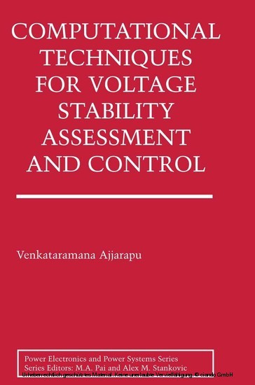 Computational Techniques for Voltage Stability Assessment and Control main product photo